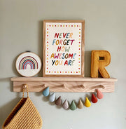 Kid of the Village Never Forget How Awesome You Are Fine Art Print