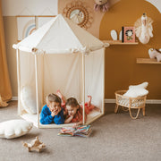 MiniCamp Canvas Pavilion Play Tent - Ecru