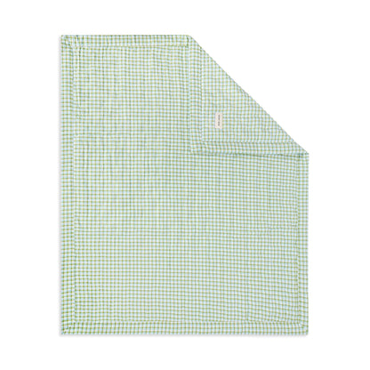 Avery Row Quilted Cotbed Bedspread - Greenhouse Gingham