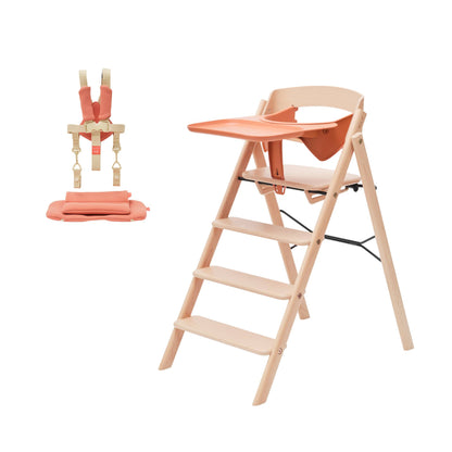 KAOS Klapp Beech High Chair Baby Bundle