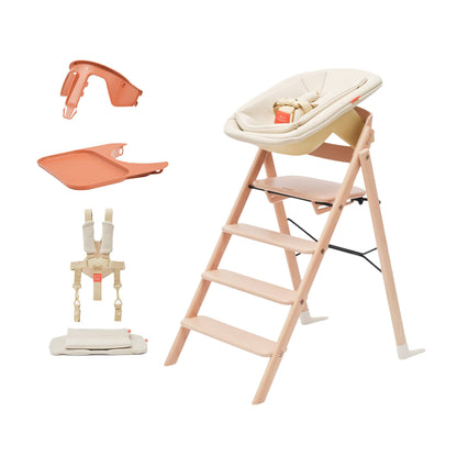 KAOS Klapp Beech High Chair Complete Bundle