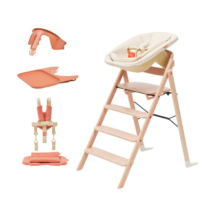 KAOS Klapp Beech High Chair Complete Bundle