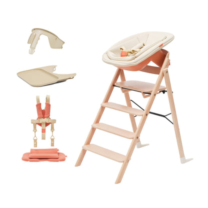 KAOS Klapp Beech High Chair Complete Bundle