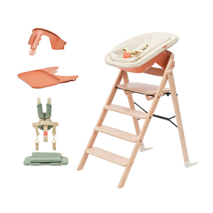 KAOS Klapp Beech High Chair Complete Bundle