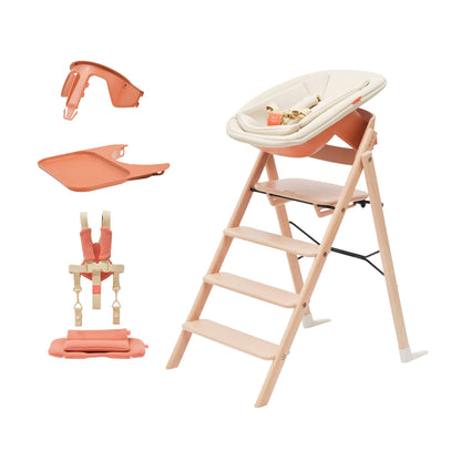 KAOS Klapp Beech High Chair Complete Bundle