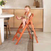 KAOS Klapp Recycled High Chair Baby Bundle - Terracotta Pink
