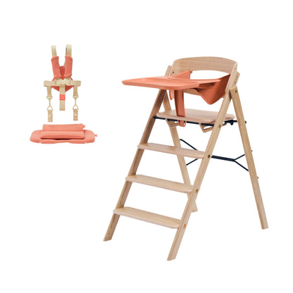 KAOS Klapp Oak High Chair Baby Bundle