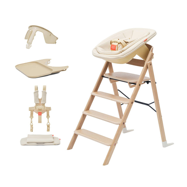 KAOS Klapp Oak High Chair Complete Bundle