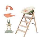 KAOS Klapp Oak High Chair Complete Bundle