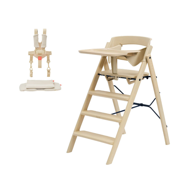 KAOS Klapp Recycled High Chair Baby Bundle - Desert Sand