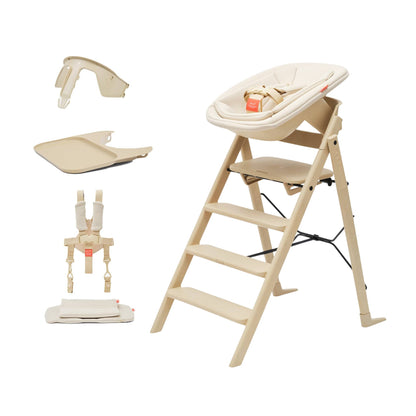 KAOS Klapp Recycled High Chair Complete Bundle - Desert Sand