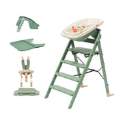 KAOS Klapp Recycled High Chair Complete Bundle - Mineral Green