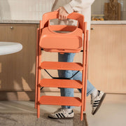 KAOS Klapp Recycled High Chair Baby Bundle - Terracotta Pink