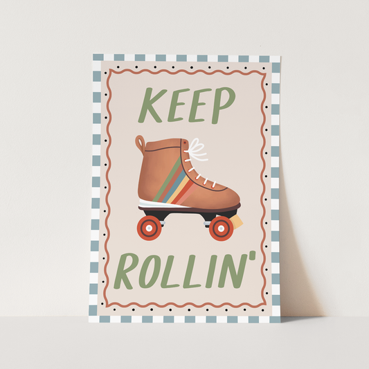 Kid Of The Village Keep Rollin' Fine Art Print
