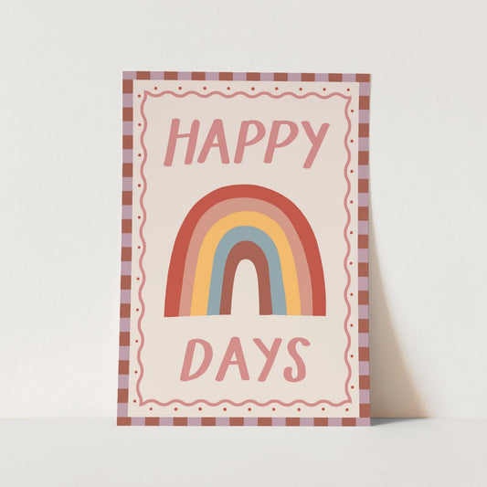 Kid Of The Village Happy Days Fine Art Print