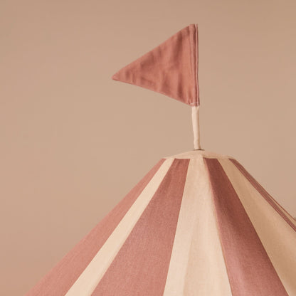 Kids Concept Pavillion Tent Stripe - Dusty Brown