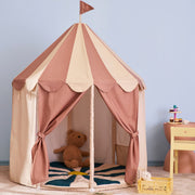 Kids Concept Pavilion Tent Stripe - Dusty Brown