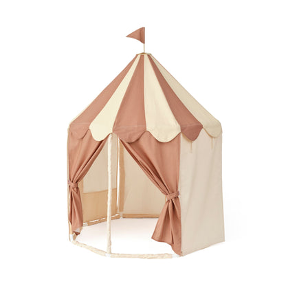 Kids Concept Pavillion Tent Stripe - Dusty Brown