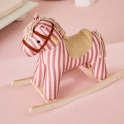 Kids Concept Rocking Horse Mila - Pink Stripe