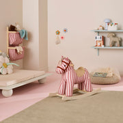 Kids Concept Rocking Horse Mila - Pink Stripe