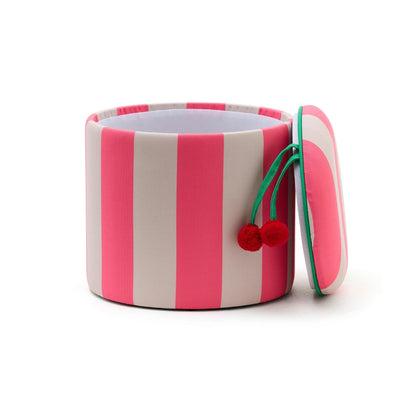 Kids Concept Storage Pouffe Cylinder - Pink