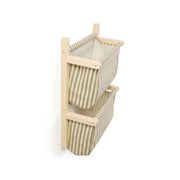 Kids Concept Wall Storage Textile - Stripe Green