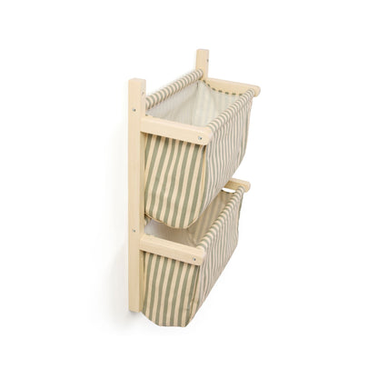 Kids Concept Wall Storage Textile - Stripe Green