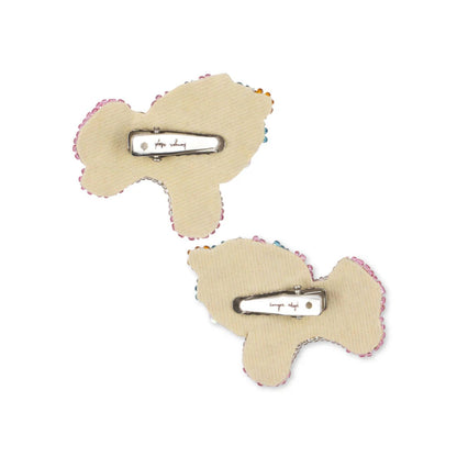 Konges Sløjd 2 Pack Unicorn Beaded Hair Clips