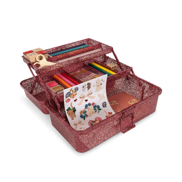 Konges Sløjd Creative Art Caddy - Glitter Rose