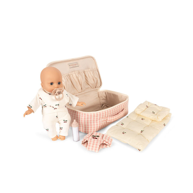 Konges Sløjd Baby Doll Nursery Suitcase - Pink Check