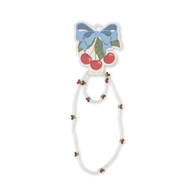 Konges Sløjd Necklace & Bracelet Set - Pearly Cherry
