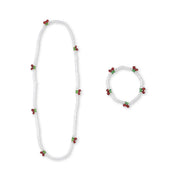 Konges Sløjd Necklace & Bracelet Set - Pearly Cherry