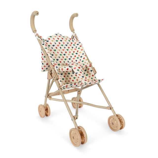 Konges Sløjd Doll Stroller - Colourful Hearts