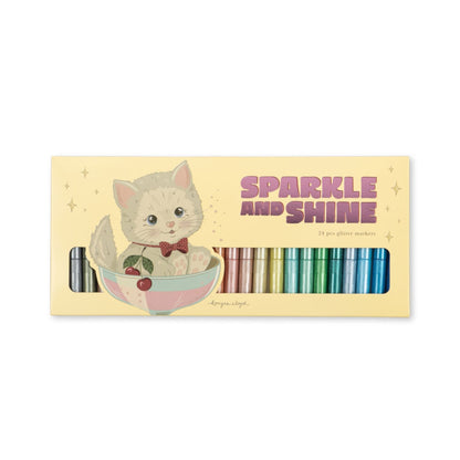 Konges Sløjd Glitter Markers - 24 Pack