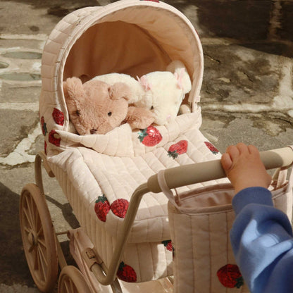 Konges Sløjd Minnie Tulle Doll Pram - Strawberry