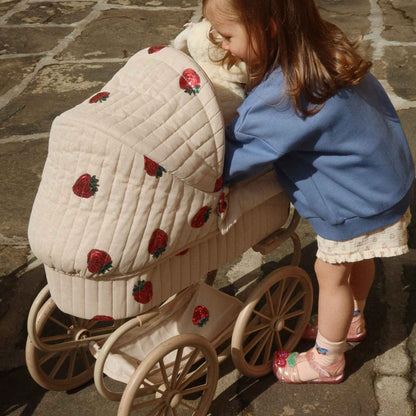 Konges Sløjd Minnie Tulle Doll Pram - Strawberry