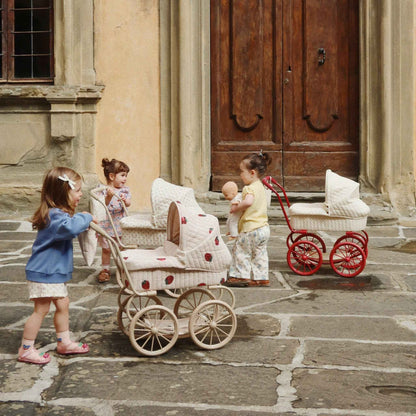 Konges Sløjd Minnie Tulle Doll Pram - Strawberry