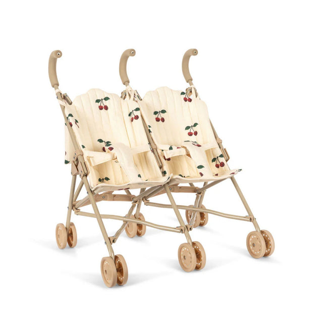 Konges Sløjd Twin Doll Stroller - Cherry
