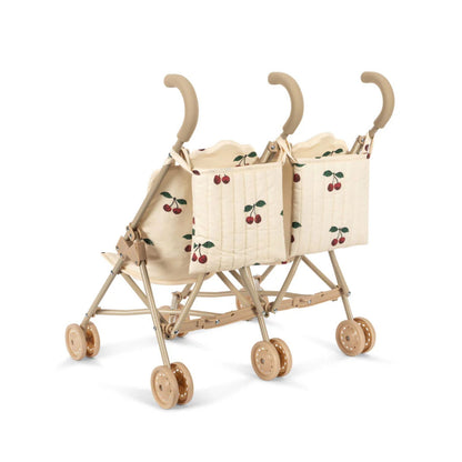 Konges Sløjd Twin Doll Stroller - Cherry