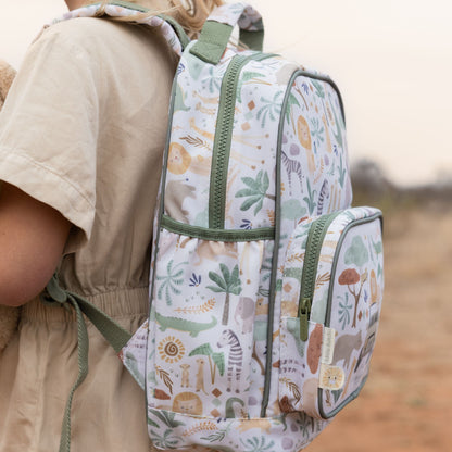 Little Dutch Large Backpack - Safari Friends