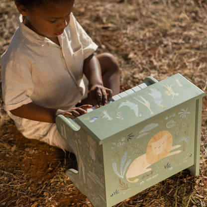 Little Dutch Wooden Piano Green - Safari Friends