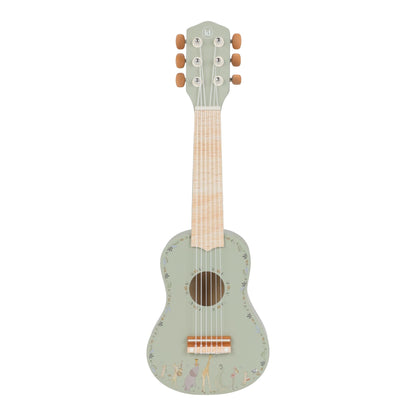 Little Dutch Wooden Green Guitar - Safari Friends