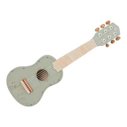 Little Dutch Wooden Green Guitar - Safari Friends