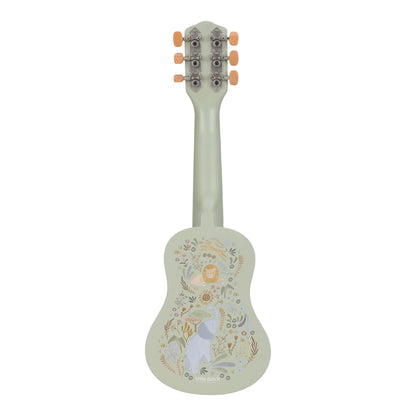 Little Dutch Wooden Green Guitar - Safari Friends