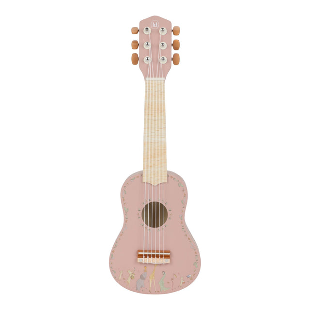 Little Dutch Wooden Pink Guitar - Safari Friends