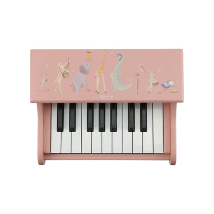 Little Dutch Wooden Piano Pink - Safari Friends
