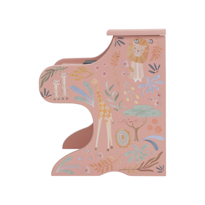 Little Dutch Wooden Piano Pink - Safari Friends