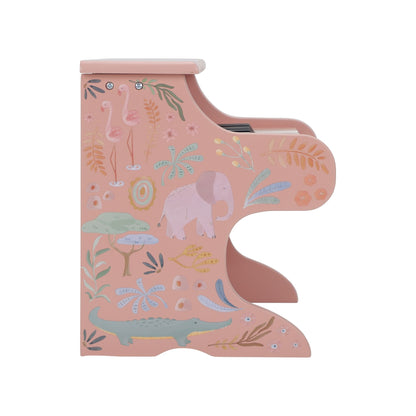 Little Dutch Wooden Piano Pink - Safari Friends