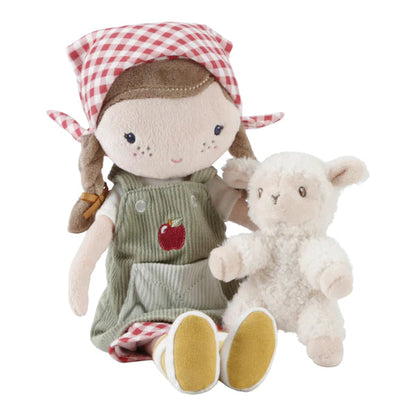 Little Dutch Cuddly Doll Farmer Rosa With Sheep