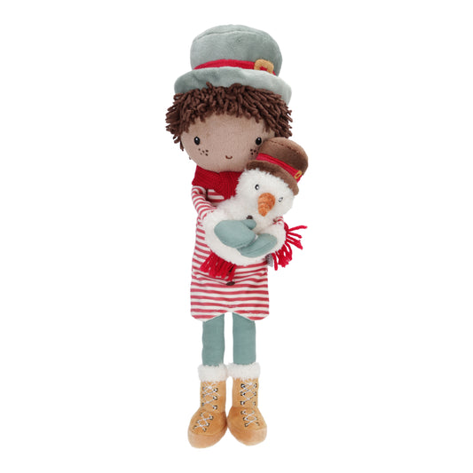 Little Dutch Cuddle Doll - Jake X-mas with Snowman 35cm